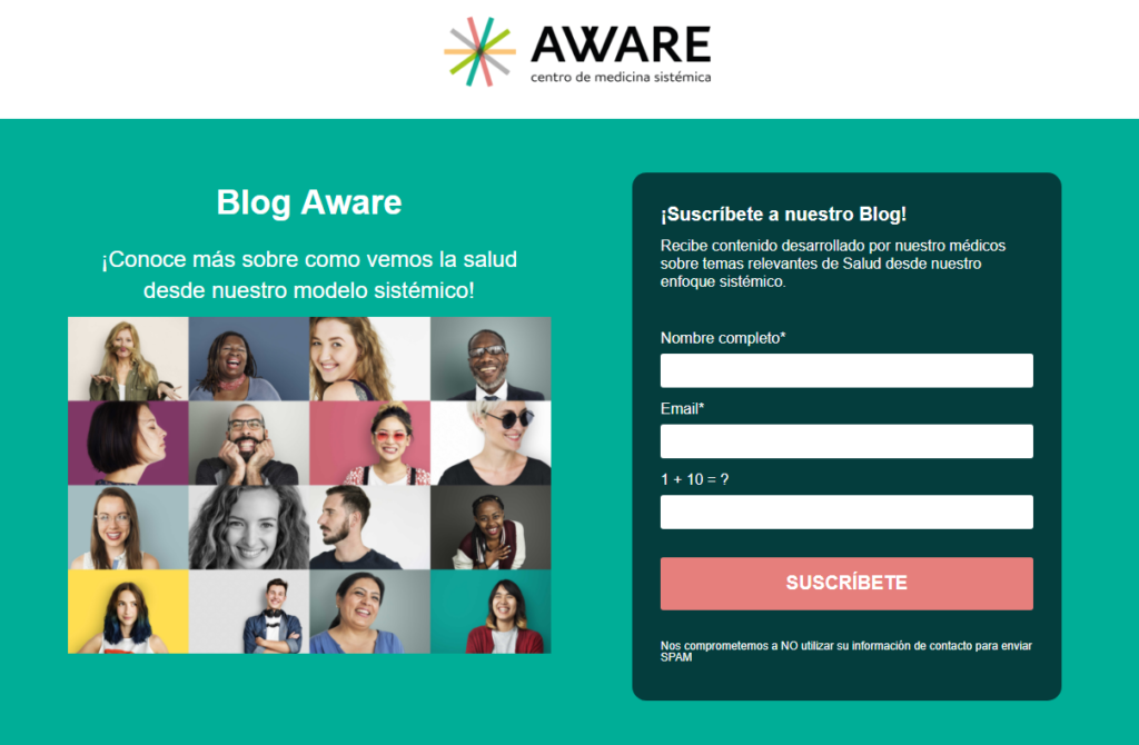 Esempio di Squeeze page